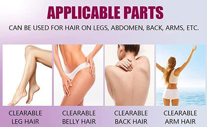 FLETIX Crystal Hair Eraser Stone, Painless Magic Crystal Hair Remover for Women Men.