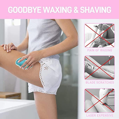 FLETIX Crystal Hair Eraser Stone, Painless Magic Crystal Hair Remover for Women Men.