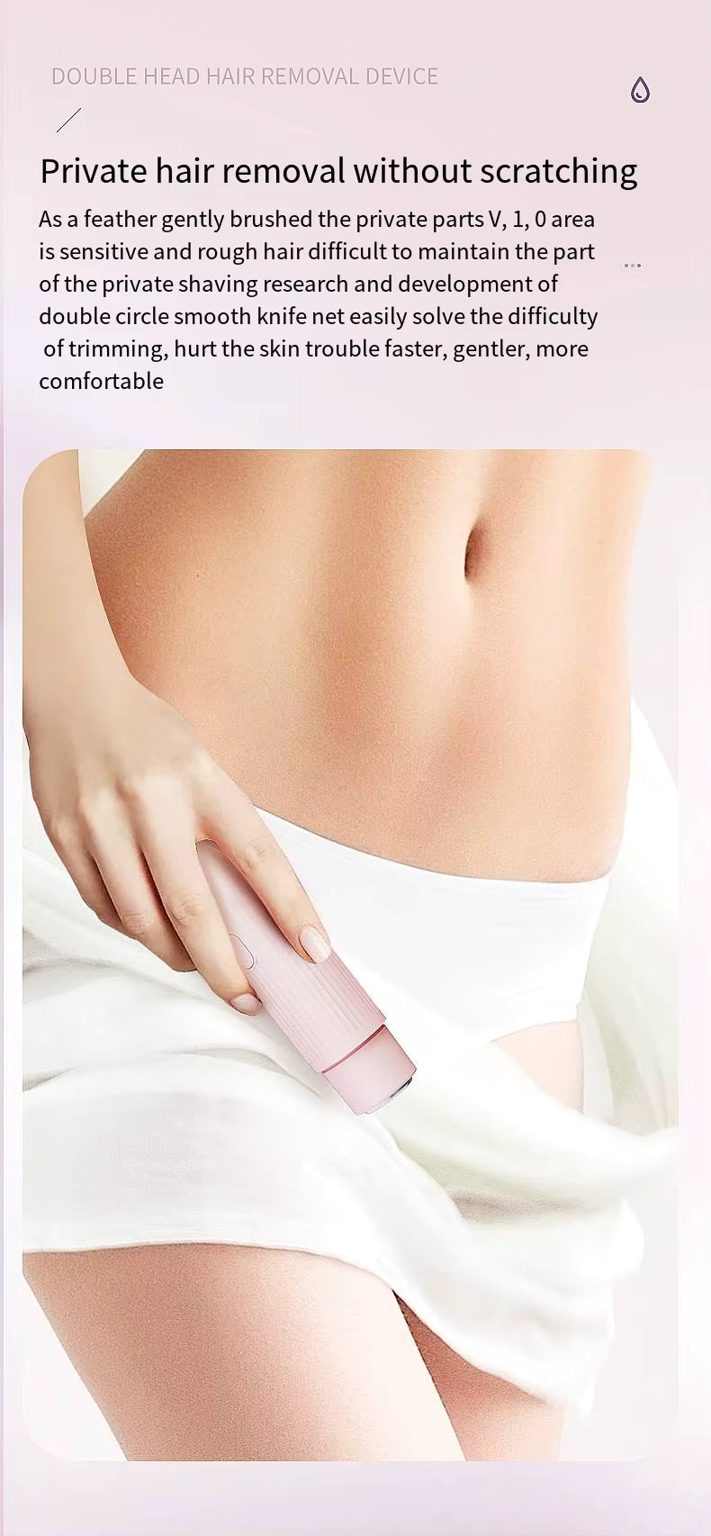 Double Headed Epilator Razor