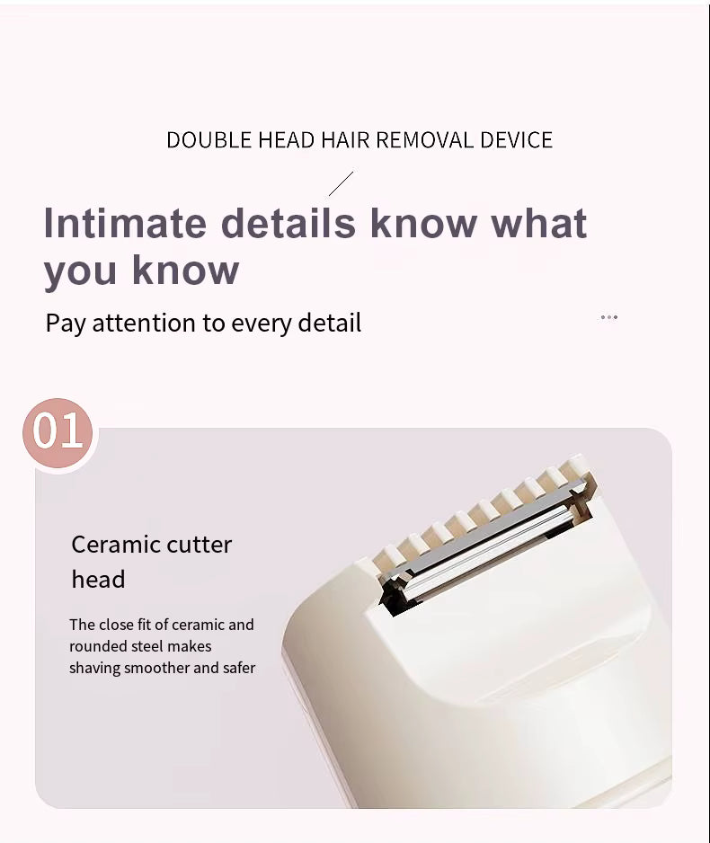 Double Headed Epilator Razor